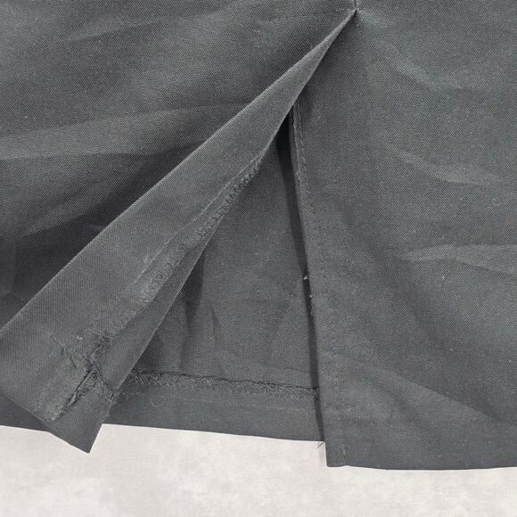 Black Pull On Knee Length Elastic Office Corporate Church Classic Skirt Size 14 - Picture 4 of 6